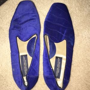 Giorgio Brutini Blue Suede Leather Dress Shoes